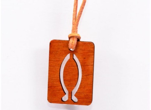 Zawieszka drewniana rybka