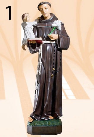 Święty Antoni figura - Kolor naturalny -120cm-1
