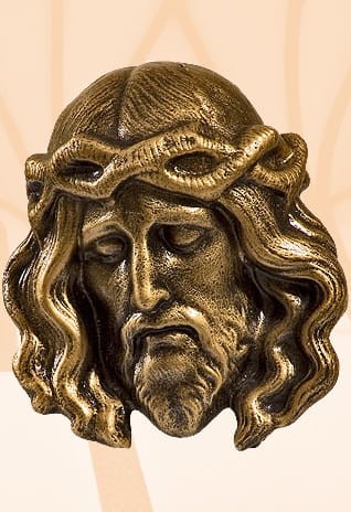 Płaskorzeźba Głowa Chrystusa 12 cm-1
