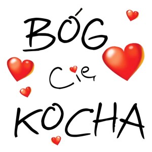 Podstawka korkowa Bóg Cię kocha