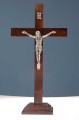 Krzyż stojący drewniany 32 cm-3