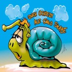 Podstawka korkowa "Ślimak - Duch ochoczy..."