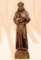 Święty Franciszek z gołąbkami figura - włoskie złoto 50 cm-5