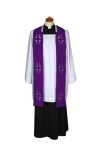 Stuła postna w kolorze fioletowym 4-188-4