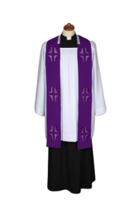 Stuła postna w kolorze fioletowym 4-188-4