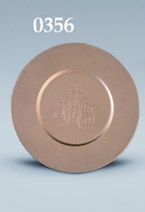 Patena z grawerem IHS D-356