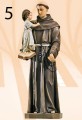 Święty Antoni figura Kolor naturalny - 78cm-6