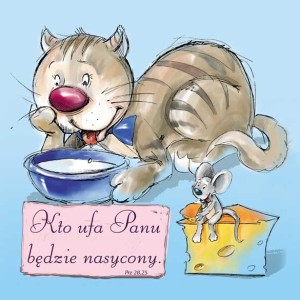 Podstawka korkowa "Kotek" - Kto ufa...