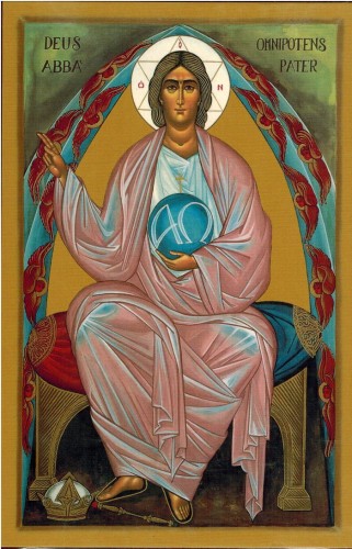 Ikona na drewnie - Bóg Ojciec