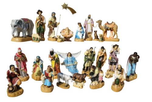 Szopka Bożonarodzeniowa 28 elementów 50 cm/SI 303-1