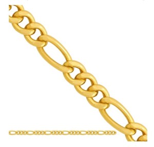 Złoty łańcuszek typu figaro 55 cm 