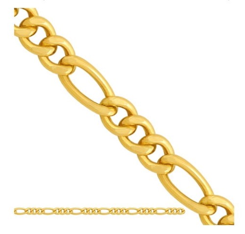 Złoty łańcuszek typu figaro