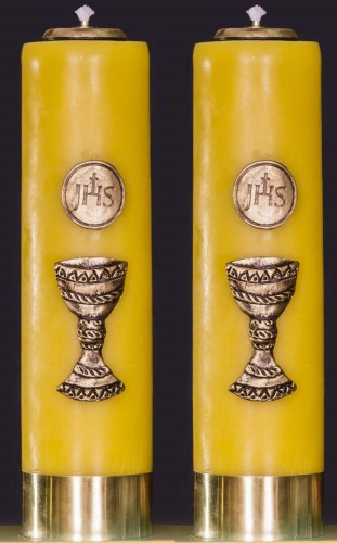 zestaw  świec ołtarzowych olejowych