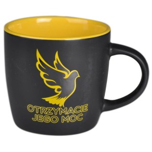 Kubek czarny Otrzymacie jego moc