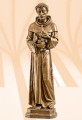 Święty Franciszek z gołąbkami figura - włoskie złoto 80 cm-3