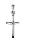 Krzyżyk prosty ze srebra próby 925 K156
