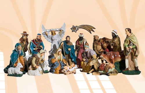 Szopka Bożonarodzeniowa, figury do szopki 20 elementów 30 cm