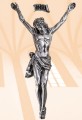 Korpus Chrystusa na krzyż 80 cm - srebrny-2