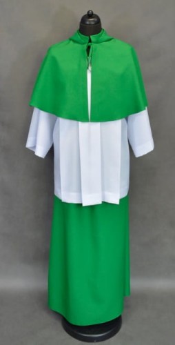 Strój ministrancki zielony-1