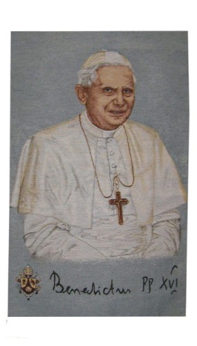 Welon na ambonę z wizerunkiem papieża Benedykta