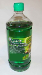 Olej do świec 1 L - zielone jabłuszko