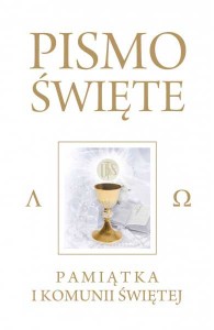 Pismo Święte Starego i Nowego Testamentu Białe - Pamiątka I Komunia Świętej