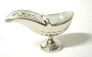 Łódka do kadzidła srebrzona 1031 A