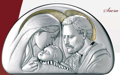 religijny obraz ze srebra