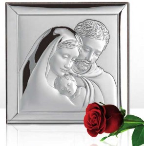 Obrazek srebrny Rodzina Święta W/739/2