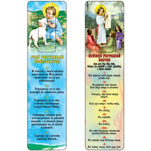 Zakładka do książki - Przykazania