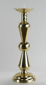 Świecznik - lichtarz mosiężny L8