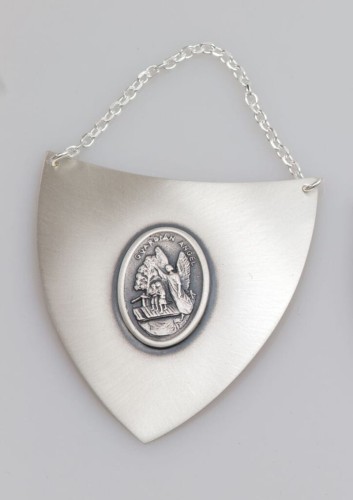 ryngraf z Aniołem Stróżem ze srebra