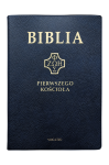Biblia pierwszego Kościoła okładka PVC granatowa ze złoceniami