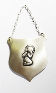 Ryngraf srebrny z Aniołem Stróżem