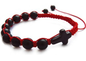 Różaniec na rękę onyks matowy KL7239