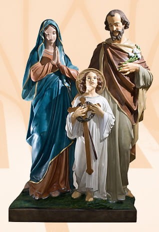 Święta rodzina z Jezusem stojącym 150 cm