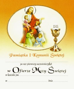 Obrazek pierwszokomunijny 14
