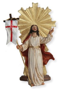 Pasja - Zmartwychwstanie, Chrystus Zmartwychwstały, figura żywiczna K2008