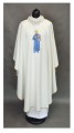 Ornat ecru ze św. Maksymilianem Kolbe-2