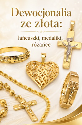 medaliki ze złota - złote krzyżyki